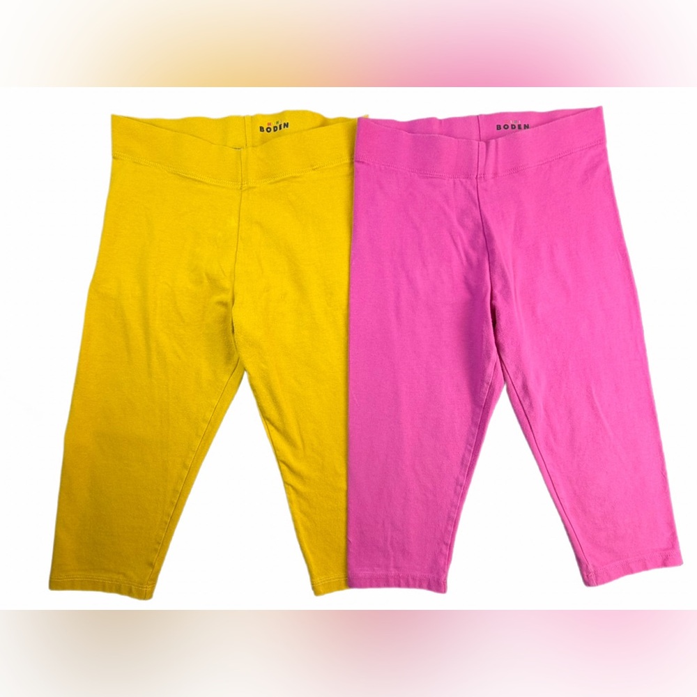 BODEN Girls 2 Pair of Capri Solid Leggings - 8-9Y